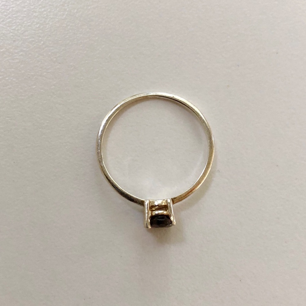 sterling silver and garnet ring - Picture 4 of 7